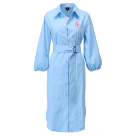 K-design A763 dream blue midi jurk met riem