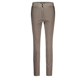 Lady Day Colette Zip travelstof broek - Studio print