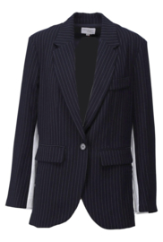 K-design You're my lobster by K-design | C500Lnavy | Combi blazer krijtstreep en grijs gemêleerd | SS2026