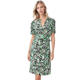 Lady Day Valerie travelstof jurk met band - Zeyna print