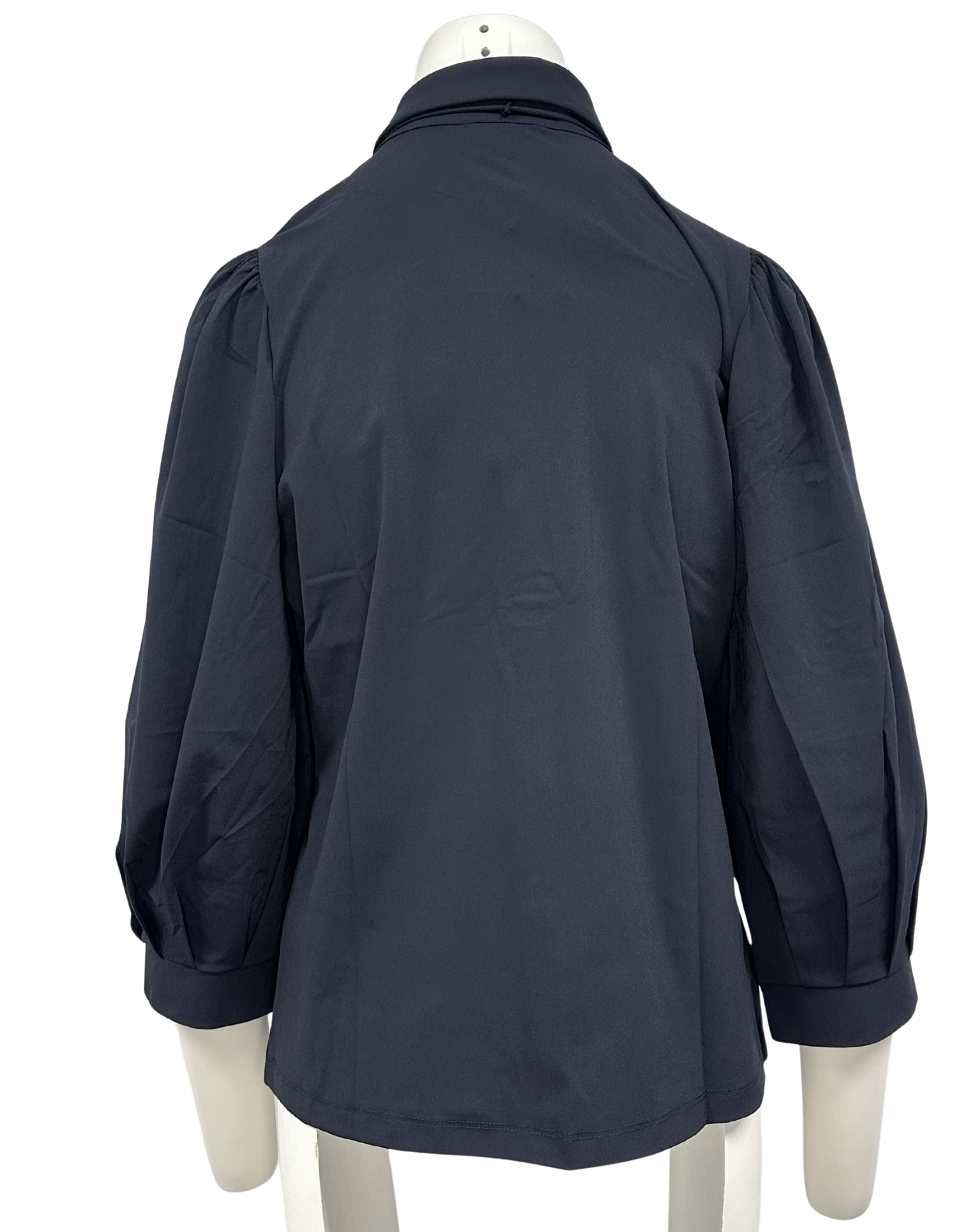-25% Lady Day Mary travelstof blouse met stropdas - Blue | FW2025-2026