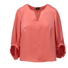 K-design A676 apricot brandy top in satijn look