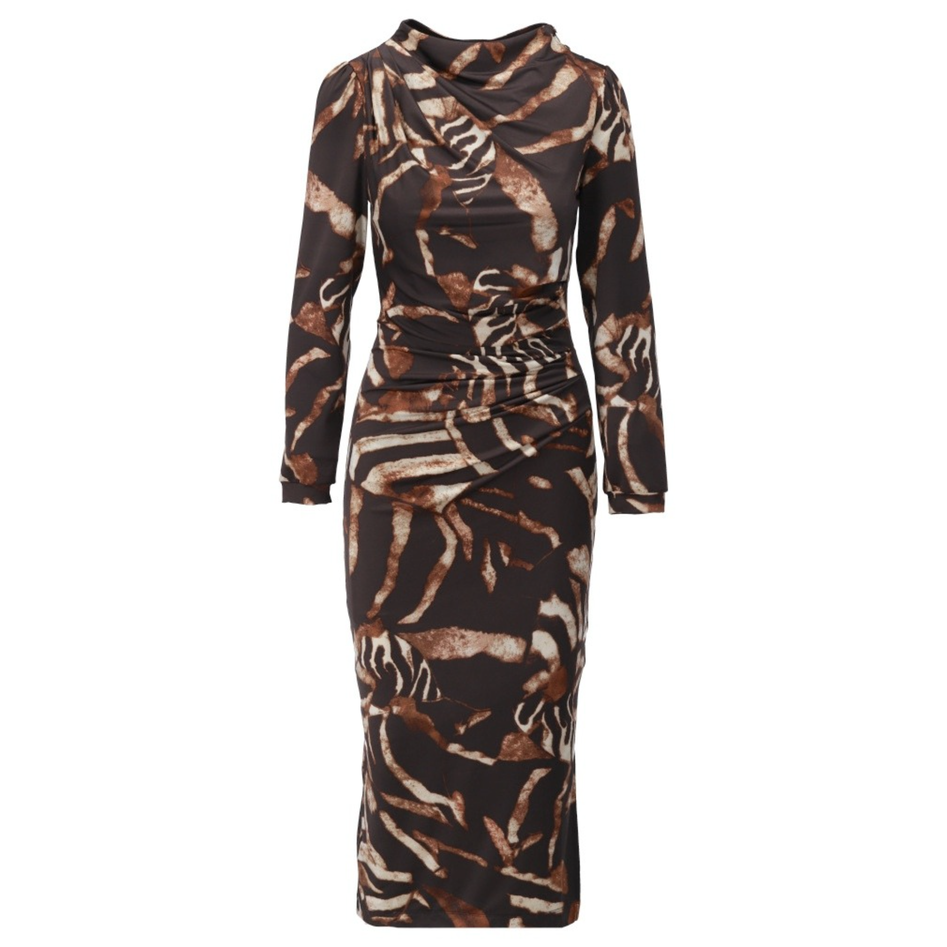 *PRE-ORDER* K-design B203 P028 Travelstof jurk met plooien | FW2025-2026