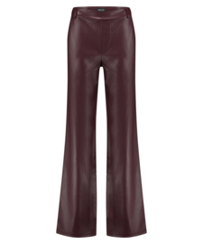 Lady Day Chelsea rode lederlook broek Merlot