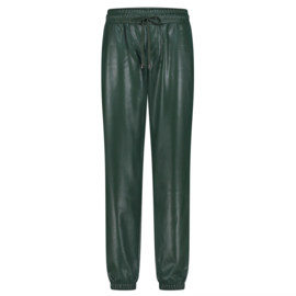Lady Day JoJo groene lederlook broek Mystic green