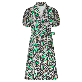 Lady Day Valerie travelstof jurk met band - Zeyna print