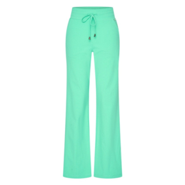 Mi Piace rechte travelstof effen broek - Mint