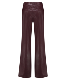 Lady Day Chelsea rode lederlook broek Merlot