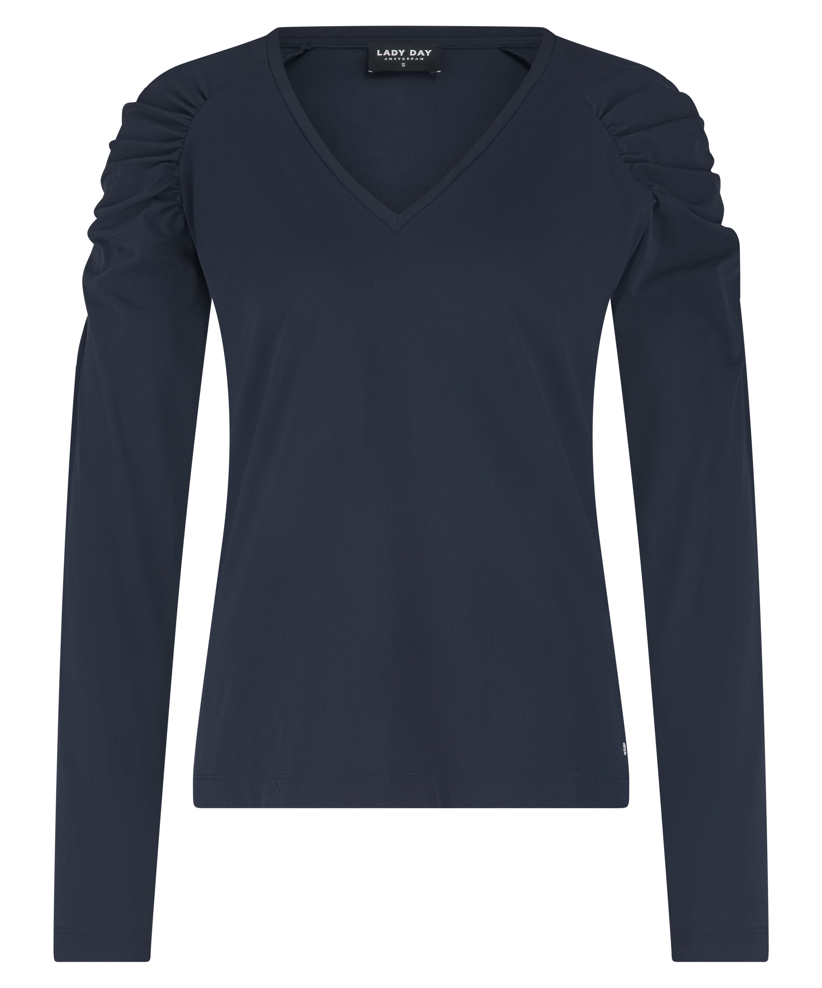 *-15€ AKTIE* Lady Day Noor travelstof top - Blue | FW2025-2026