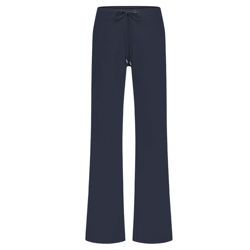 Lady Day Maeve travelstof broek - Donker blauw
