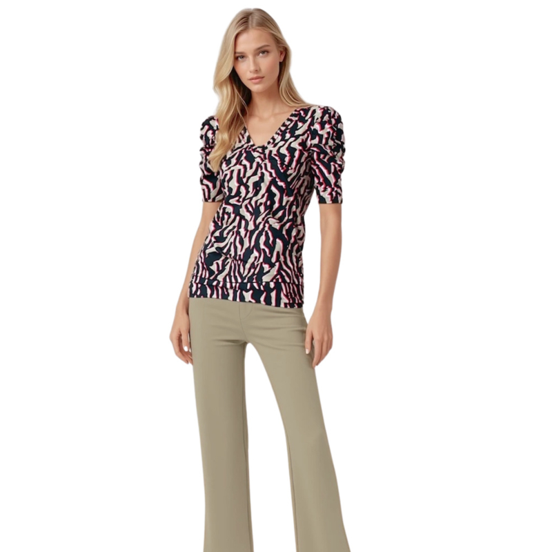 Lady Day Tigger top - Zebra print