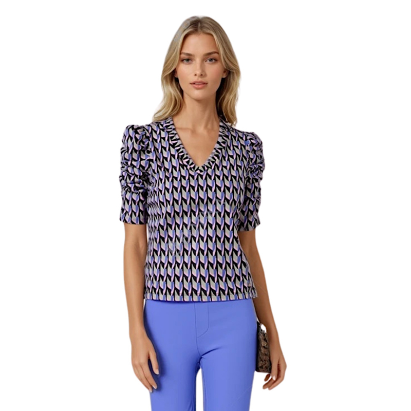 Lady Day Tigger top - Twister print