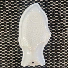 Schaal - Puddingvorm - Vis voor aan de wand - Met ingebakken ophangoog