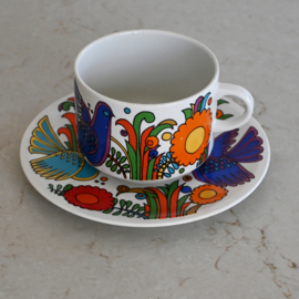Kop en schotel - Cappuccino - Thee - Soepje - vintage - Acapulco - Villeroy&Boch