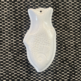 Schaal - Puddingvorm - Vis voor aan de wand - Met ingebakken ophangoog