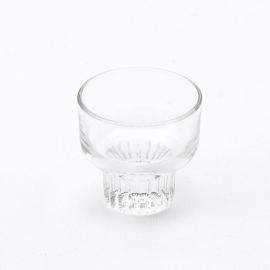 Schaaltje - vintage - Helder glas - set van zes