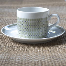 Kop en schotel - Koffiekop - Espressokop - Mosa Maastricht - vintage - set van TWEE