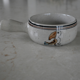 Soepkom - vintage - Vogel
