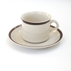 Kop en schotel - Koffie - Thee - vintage - Hitkari ( 4x beschikbaar )