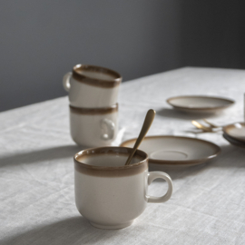 Kop en schotel - Espressokop - vintage - Colditz - set van TWEE
