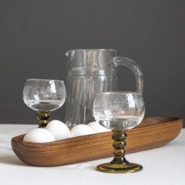 Wijnglas - Roemer - vintage - set van twee