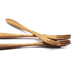 Vork - gerecycled teak - Original Home - set van vier