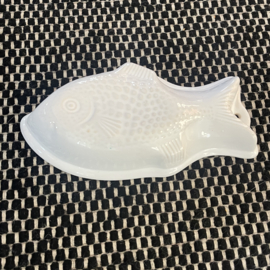 Schaal - Puddingvorm - Vis voor aan de wand - Met ingebakken ophangoog