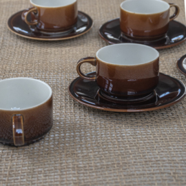 Espressokop en schotel - vintage - set van twee  (4 x 2 stuks beschikbaar )