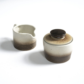 Suiker en melkset - Toffe set voor zeezout, olie - vintage - Gerzit