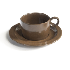 Kop en schotel - Koffie - Thee- Cappuccino - vintage - set van TWEE - Melitta Ceracron