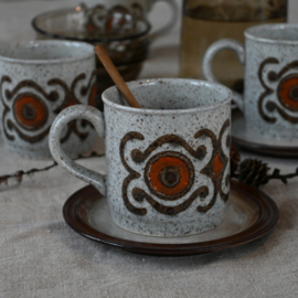 Mok - vintage - set van VIER