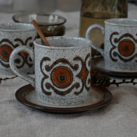 Mok - vintage - set van VIER