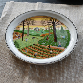 Bord- Wandbord - vintage - Villeroy&Boch NAIF - Bord Herfst - Uit de serie vier jaargetijden