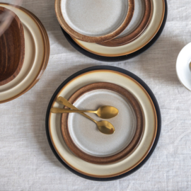 Bordje - vintage - WAKU - set van ZES