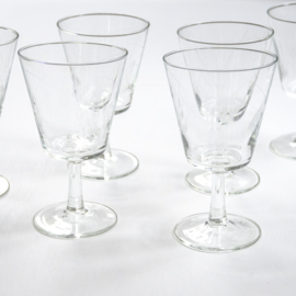 Wijnglas - vintage - set van ZES