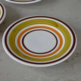 Bord - vintage - Italië - handbeschilderd - set van ZES