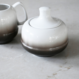 Suiker en melkset - Set voor olie, zeezout, kruiden - vintage - Scherzer