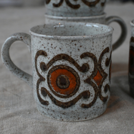 Mok - vintage - set van VIER
