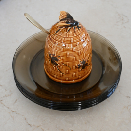 Honingpot- Suikerpot - vintage  - Vintage honingpot