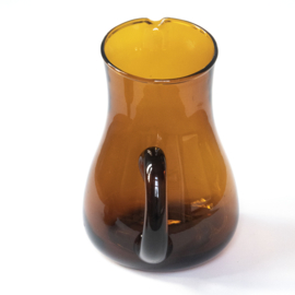 Karaf - vintage - Amberkleurig glas