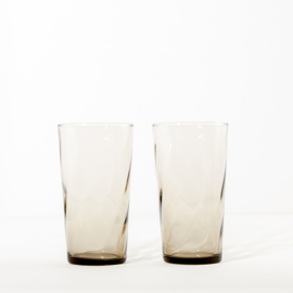 Limonadeglas - Waterglas - Glas  - vintage - Luminarc - set van TWEE ( 2 x 2 stuks beschikbaar )