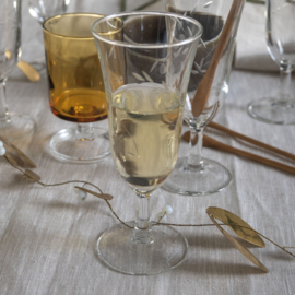 Champagne Flute - Glas - vintage - set van zes