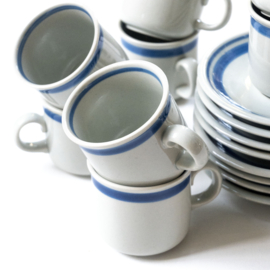 Kop en schotel - Espressokop - vintage - Colditz - set van VIER