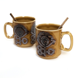 Mok - vintage - WP Made in England - set van TWEE