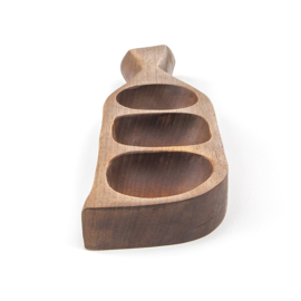 Serveerschaal - vintage - teak