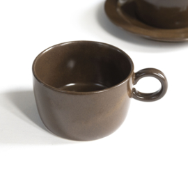Kop en schotel - Koffie - Thee- Cappuccino - vintage - set van TWEE - Melitta Ceracron
