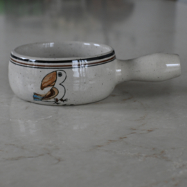 Soepkom - vintage - Vogel