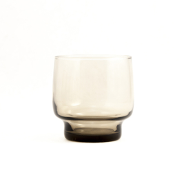 Waterglas - vintage  - op voet - Luminarc - set van zes