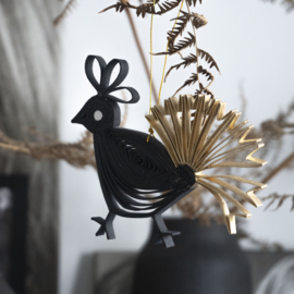 Vogel met gouden staart - in kadodoosje - fairtrade - Anna Nera