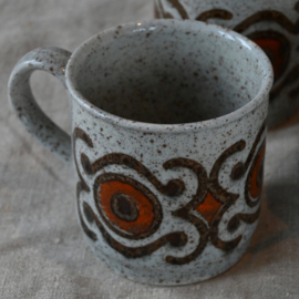 Mok - vintage - set van VIER